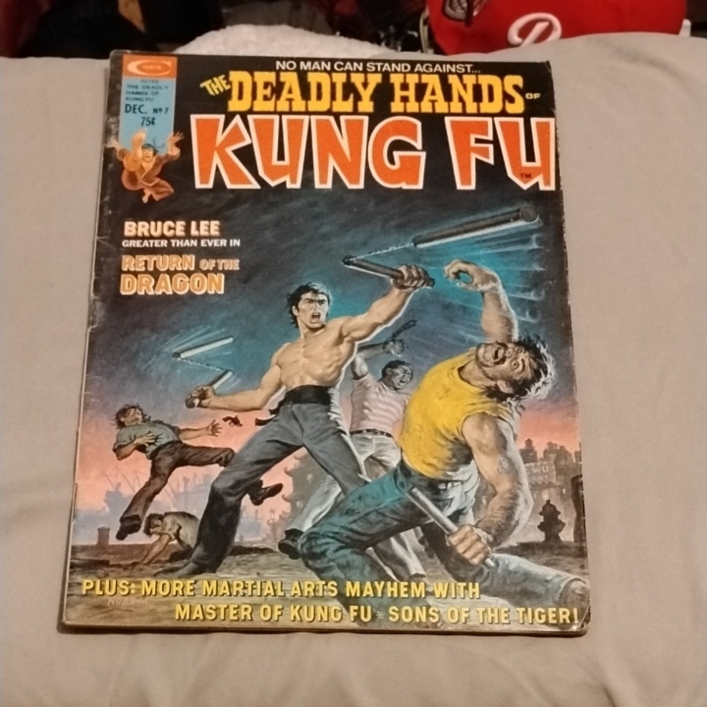 The Deadly Hands of Kung Fu 7 Bruce Lee Vintage Marvel Curtis Magazine Comic